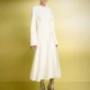 The Gaia Midi Dress In Cream -Paramount Dresses Store 221020 SolaceLondon PF23 16 073 R1