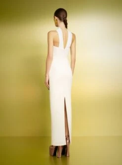 The Amari Maxi Dress In Cream -Paramount Dresses Store 221020 SolaceLondon PF23 21 116 R1