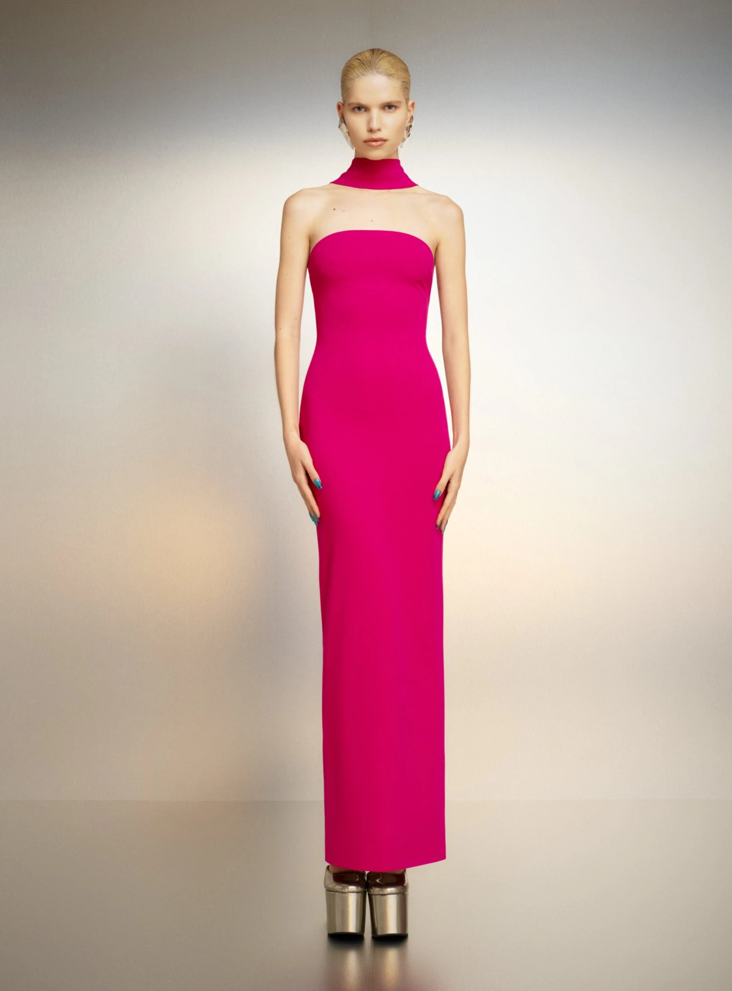 The Amari Maxi Dress In Fuchsia 3 The Amari Maxi Dress In Fuchsia
