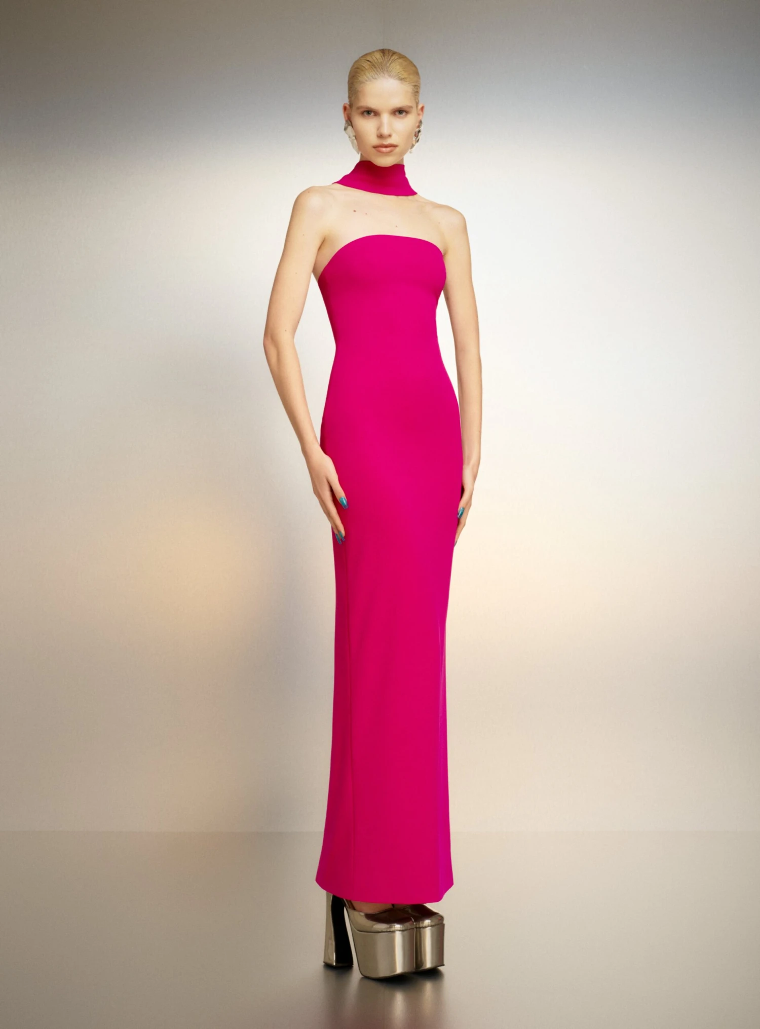 The Amari Maxi Dress In Fuchsia 4 The Amari Maxi Dress In Fuchsia - Image 2