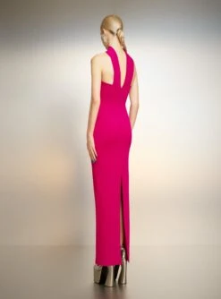 The Amari Maxi Dress In Fuchsia 7 The Amari Maxi Dress In Fuchsia -Paramount Dresses Store 221021 SolaceLondon PF23 37 016 R1
