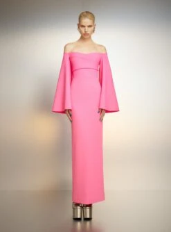 The Eliana Maxi Dress In Pink 7 The Eliana Maxi Dress In Pink -Paramount Dresses Store 221021 SolaceLondon PF23 40 020 R1