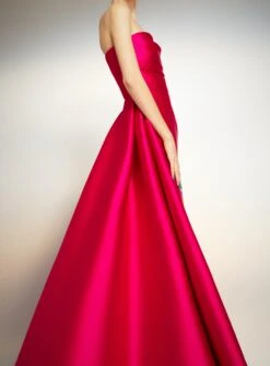 The Tiffany Maxi Dress In Cerise -Paramount Dresses Store 221021 SolaceLondon PF23 42 036 R1