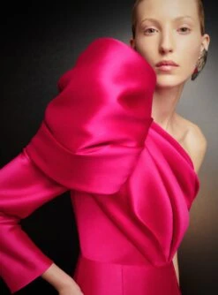 The Heyam Maxi Dress In Cerise -Paramount Dresses Store 221024 SolaceLondon PF23 43 108 R1