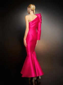 The Heyam Maxi Dress In Cerise -Paramount Dresses Store 221024 SolaceLondon PF23 43 149 R1