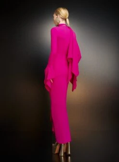 The Nella Maxi Dress In Fuchsia -Paramount Dresses Store 221024 SolaceLondon PF23 50 154 R1