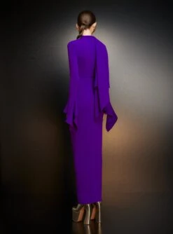 The Nella Maxi Dress In Amethyst -Paramount Dresses Store 221024 SolaceLondon PF23 52 126 R1