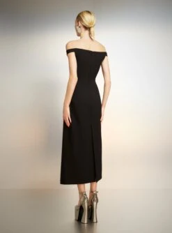 The Karter Midi Dress In Black -Paramount Dresses Store 221024 SolaceLondon PF23 59 117 R1