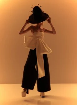 The Thea Trousers In Black -Paramount Dresses Store 230309 SolaceLondon RS23 03 178 R1