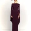 The Arden Maxi Dress In Plum -Paramount Dresses Store 230309 SolaceLondon RS23 05 060 R1