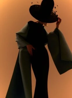 The Lyana Maxi Dress In Black And Bluebell -Paramount Dresses Store 230309 SolaceLondon RS23 07 196 R1