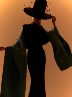 The Lyana Maxi Dress In Black And Bluebell -Paramount Dresses Store 230309 SolaceLondon RS23 07 228 R1