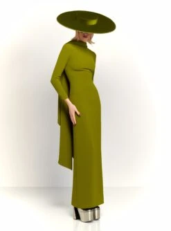 The Luisa Maxi Dress In Sweet Pea Green -Paramount Dresses Store 230309 SolaceLondon RS23 08 063 R1