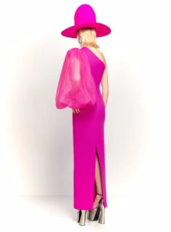 The Hudson Maxi Dress In Pink -Paramount Dresses Store 230309 SolaceLondon RS23 10 036 R1