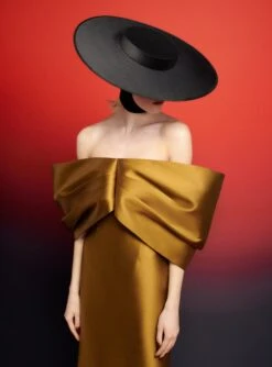 The Delphina Maxi Dress In Gold -Paramount Dresses Store 230309 SolaceLondon RS23 11 084 R1