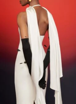 The Dahlia Maxi Dress In Cream -Paramount Dresses Store 230309 SolaceLondon RS23 14 227 R1