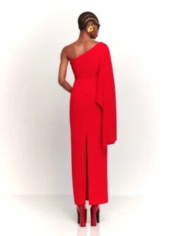 The Lillia Maxi Dress In Red -Paramount Dresses Store 230309 SolaceLondon RS23 26 094 R1