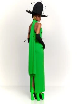The Demi Maxi Dress In Bright Green -Paramount Dresses Store 230309 SolaceLondon RS23 28 175 R1