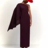 The Lillia Maxi Dress In Plum -Paramount Dresses Store 230309 SolaceLondon RS23 34 012 R1