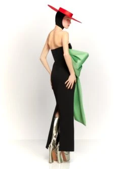 The Maeve Maxi Dress In Black And Pistachio -Paramount Dresses Store 230309 SolaceLondon RS23 35 114 R1