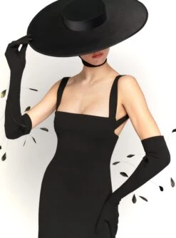 The Joni Maxi Dress In Black -Paramount Dresses Store 230309 SolaceLondon RS23 36 044 R1