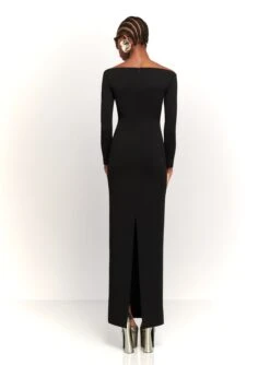 The Tara Maxi Dress In Black 7 The Tara Maxi Dress In Black -Paramount Dresses Store 230309 SolaceLondon RS23 37 108 R1