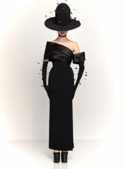 The Alexis Maxi Dress In Black -Paramount Dresses Store 230309 SolaceLondon RS23 39 008 R1