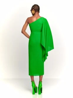 The Lenna Midi Dress In Bright Green 7 The Lenna Midi Dress In Bright Green -Paramount Dresses Store 230309 SolaceLondon RS23 40 138 R1