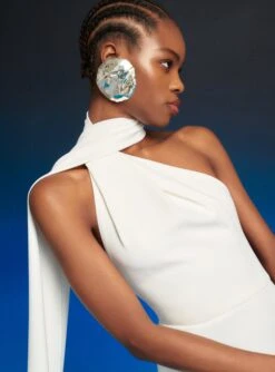 The Demi Maxi Dress In Cream -Paramount Dresses Store 230309 SolaceLondon RS23 50 109 R1