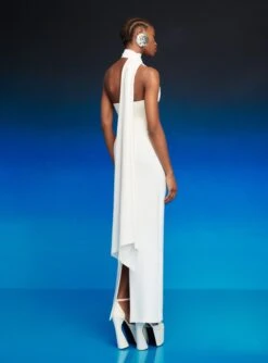 The Demi Maxi Dress In Cream -Paramount Dresses Store 230309 SolaceLondon RS23 50 128 R1