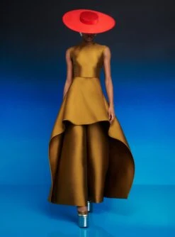 The Avena Jumpsuit In Gold -Paramount Dresses Store 230309 SolaceLondon RS23 52 060 R1