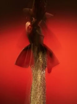 The Tumie Skirt In Sequin -Paramount Dresses Store 230309 SolaceLondon RS23 64 147 R1