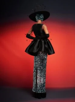 The Tumie Skirt In Sequin -Paramount Dresses Store 230309 SolaceLondon RS23 64 219 R1