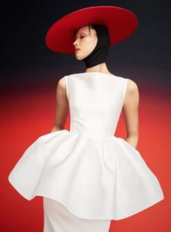 The Alda Maxi Dress In Cream -Paramount Dresses Store 230309 SolaceLondon RS23 67 094 R1