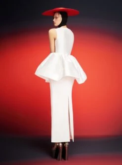 The Alda Maxi Dress In Cream -Paramount Dresses Store 230309 SolaceLondon RS23 67 118 R1