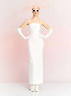 The Afra Maxi Dress In Cream