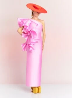 The Barney Maxi Dress In Blush -Paramount Dresses Store BARNEY MAXI DRESS OS39009 BLUSH 104 R1