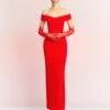 The Ines Maxi Dress In Red