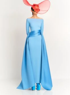 The Irma Maxi Dress In Bluebell