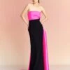 The Kinsley Maxi Dress In Hot Pink & Black -Paramount Dresses Store KINSLEY MAXI DRESS OS29055 HOTPINK BLACK 009 R1