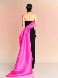 The Kinsley Maxi Dress In Hot Pink & Black -Paramount Dresses Store KINSLEY MAXI DRESS OS29055 HOTPINK BLACK 016 R1