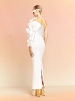 The Rex Maxi Dress In Cream -Paramount Dresses Store REX MAXI DRESS OS39011 CREAM 066 R1