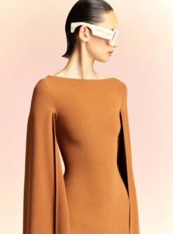 The Sadie Maxi Dress In Caramel -Paramount Dresses Store SADIE MAXI DRESS OS35009 CARAMEL 310 R1