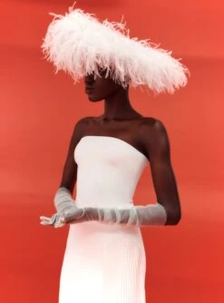 The Dolly Maxi Dress In Cream -Paramount Dresses Store SOLACE LONDON OS23017 DOLLY MAXI DRESS WINTER WHITE 3