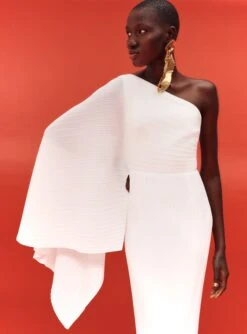 The Lenna Midi Dress In Cream