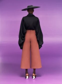 The Gilmor Trouser In Mocha -Paramount Dresses Store SOLACE LONDON OS30043 GILMOR TROUSER MOCHA 3