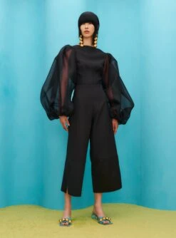 The Sienna Top In Black -Paramount Dresses Store SOLACE LONDON OS31049 SIENNA TOP BLACK 1