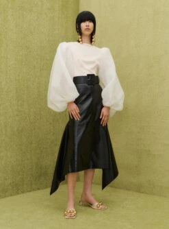 The Sienna Top In Ivory -Paramount Dresses Store SOLACE LONDON OS31049 SIENNA TOP IVORY 1