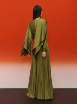 The Henley Skirt In Sweet Pea Green -Paramount Dresses Store SOLACE LONDON OS31052 HENLEY SKIRT SWEET PEA GREEN 2