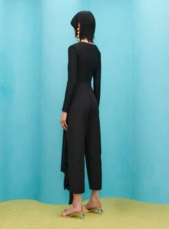 The Ciara Jumpsuit In Black -Paramount Dresses Store SOLACE LONDON OS31065 CIARA JUMPSUIT BLACK 3